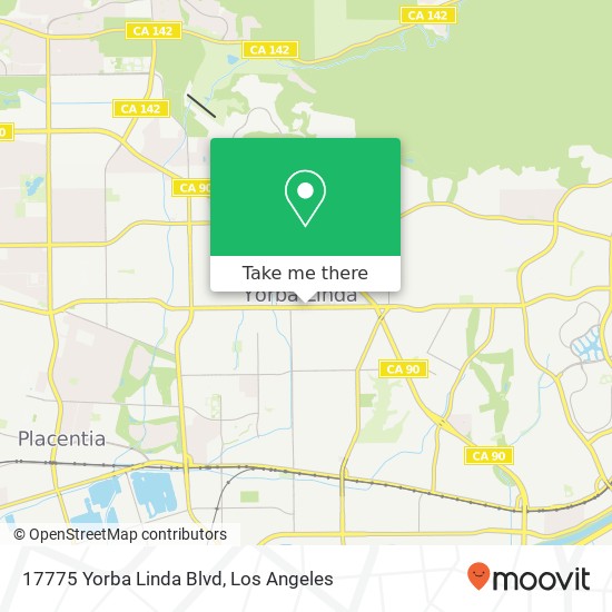 Mapa de 17775 Yorba Linda Blvd