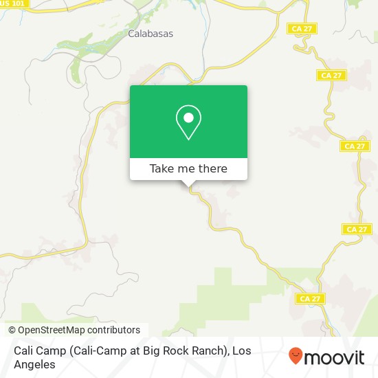 Mapa de Cali Camp (Cali-Camp at Big Rock Ranch)