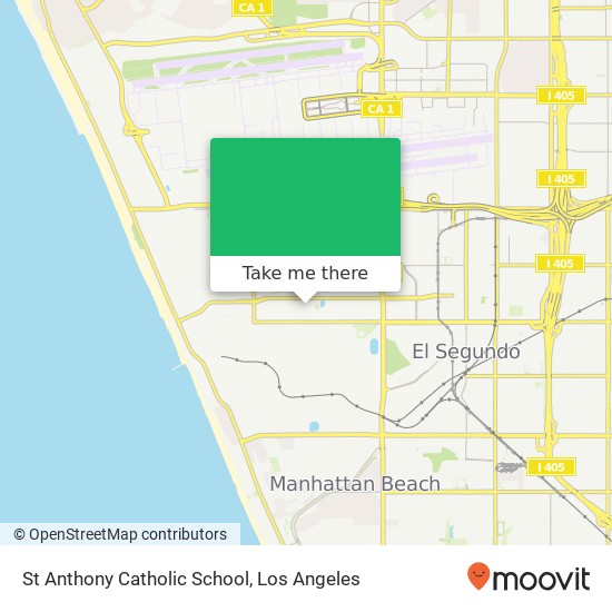 St Anthony Catholic School map