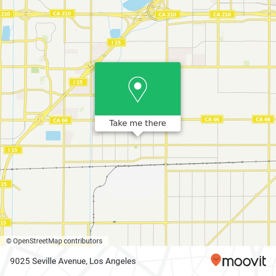 9025 Seville Avenue map