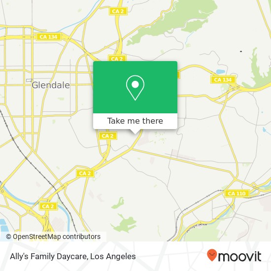 Ally's Family Daycare map