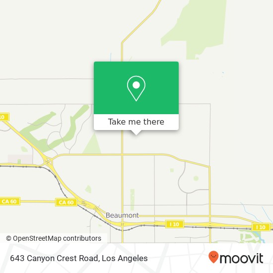 Mapa de 643 Canyon Crest Road