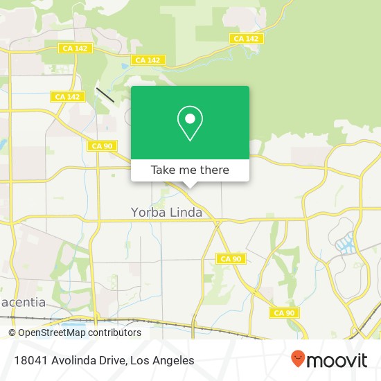 18041 Avolinda Drive map