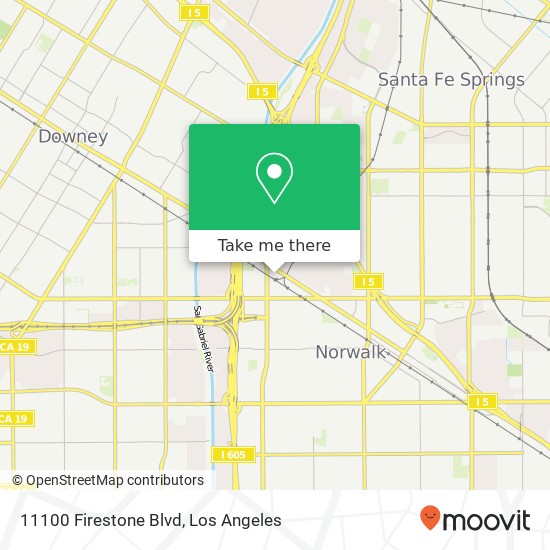 Mapa de 11100 Firestone Blvd