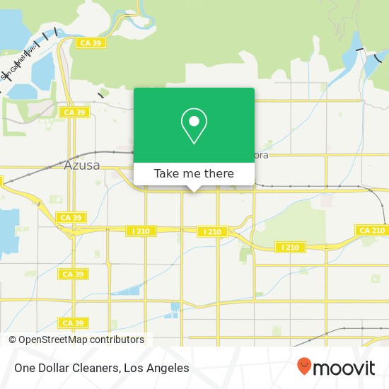 One Dollar Cleaners map