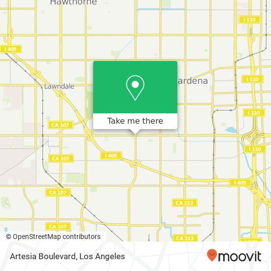 Mapa de Artesia Boulevard