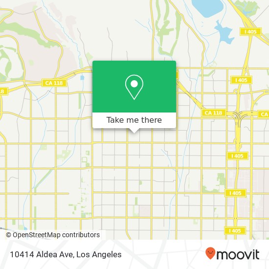 Mapa de 10414 Aldea Ave