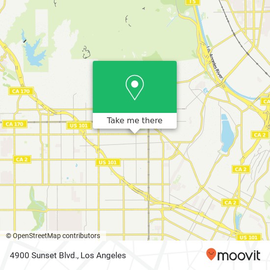 Mapa de 4900 Sunset Blvd.