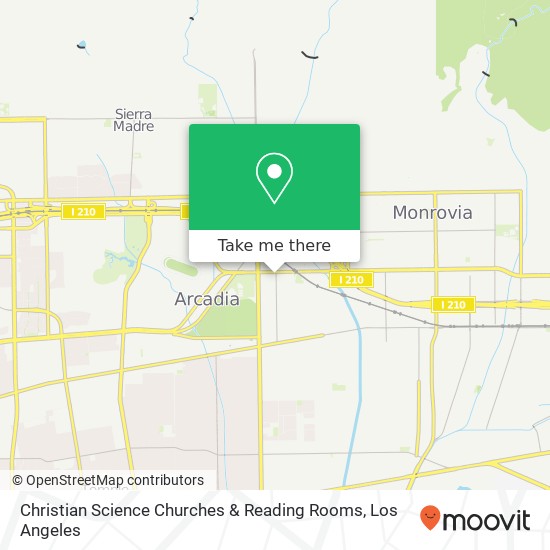 Christian Science Churches & Reading Rooms map