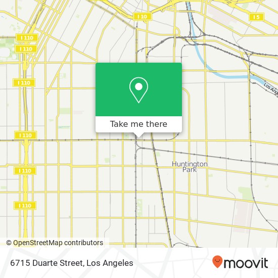 6715 Duarte Street map