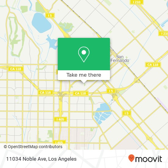 11034 Noble Ave map