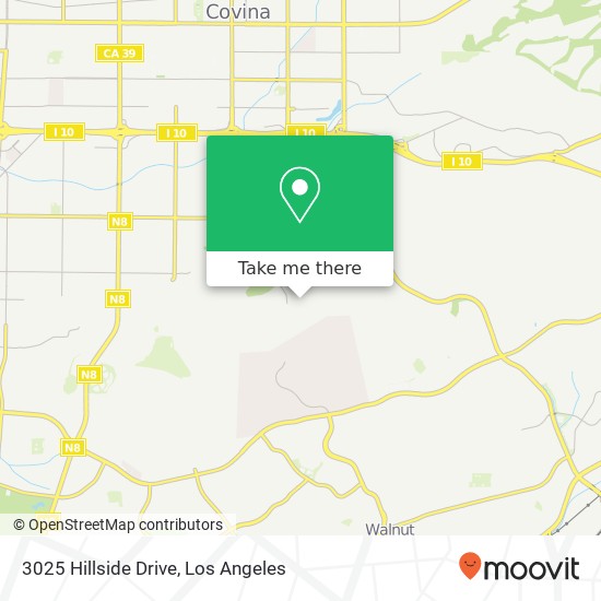 3025 Hillside Drive map