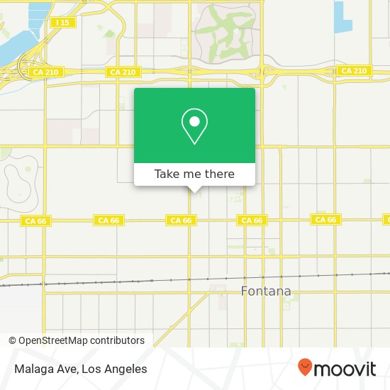 Malaga Ave map