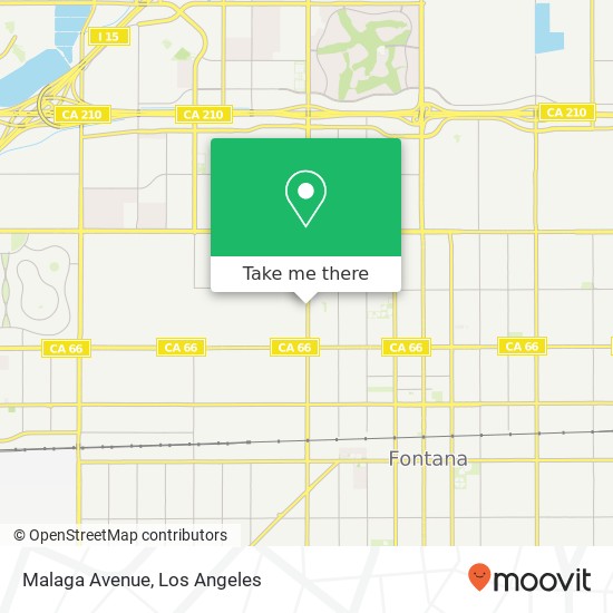 Malaga Avenue map