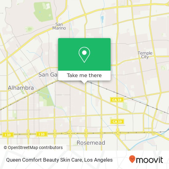 Queen Comfort Beauty Skin Care map