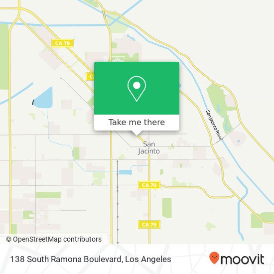 138 South Ramona Boulevard map