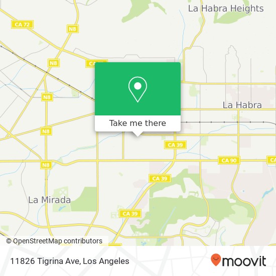 11826 Tigrina Ave map