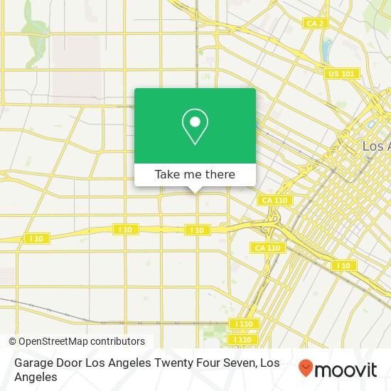 Mapa de Garage Door Los Angeles Twenty Four Seven