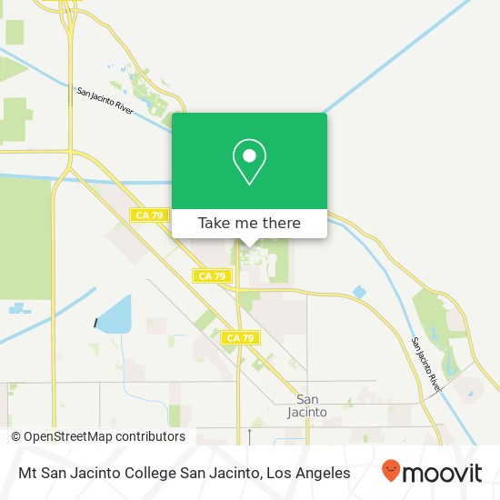 Mt San Jacinto College San Jacinto map
