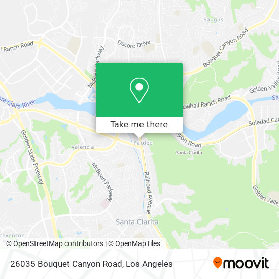 Mapa de 26035 Bouquet Canyon Road