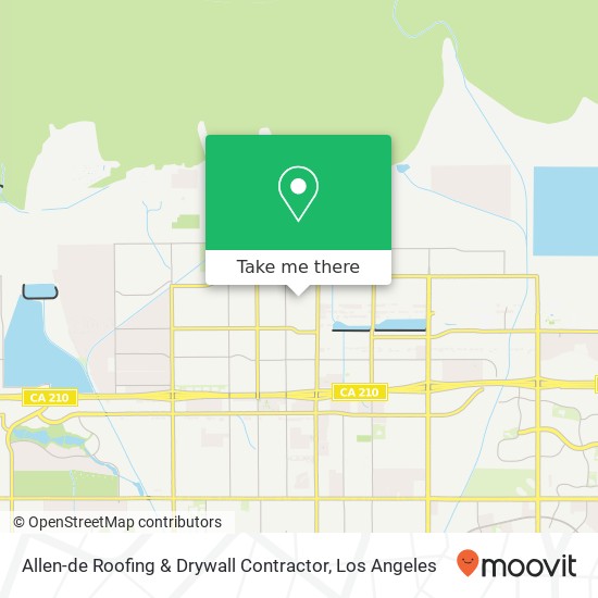 Allen-de Roofing & Drywall Contractor map