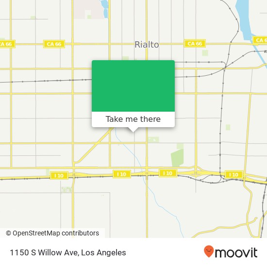 Mapa de 1150 S Willow Ave