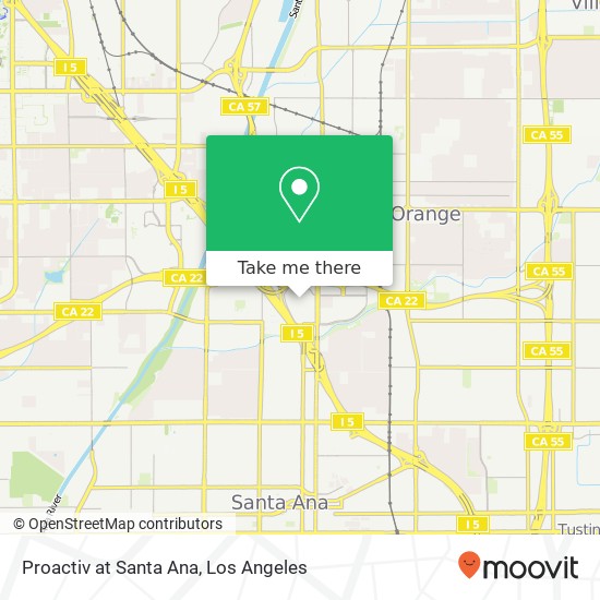 Proactiv at Santa Ana map