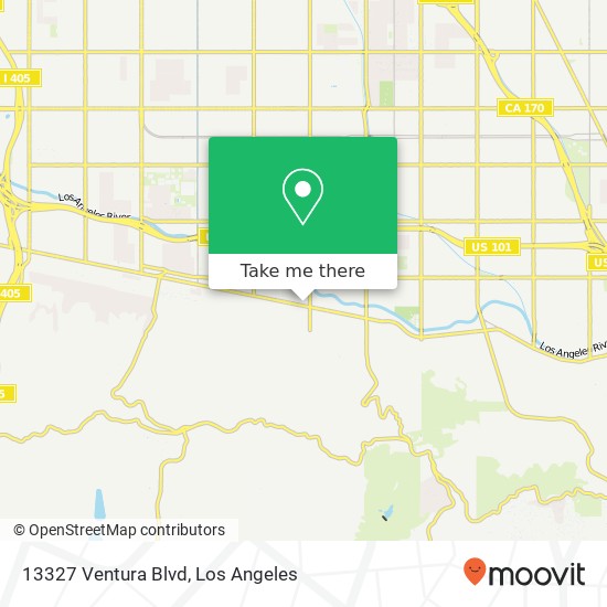 Mapa de 13327 Ventura Blvd
