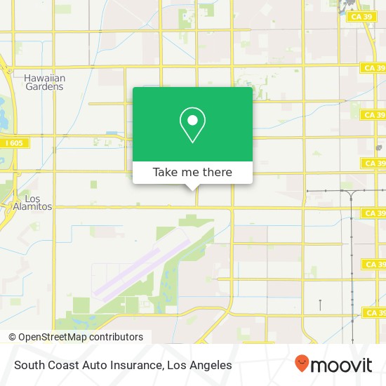 South Coast Auto Insurance map