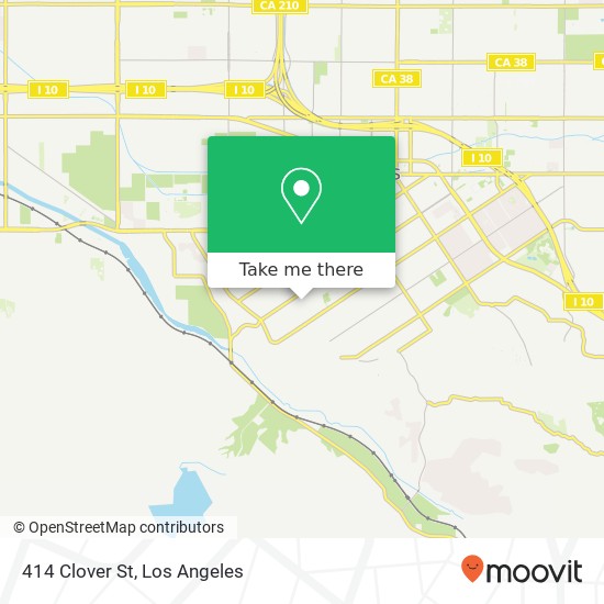 414 Clover St map