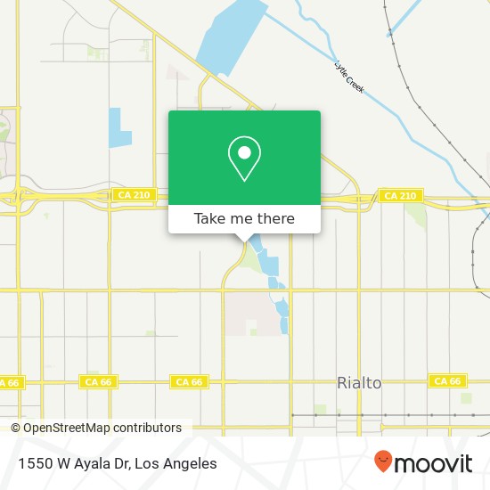 1550 W Ayala Dr map