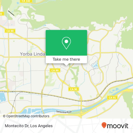 Montecito Dr map