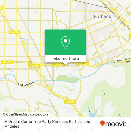 Mapa de A Dream Come True Party Princess Parties