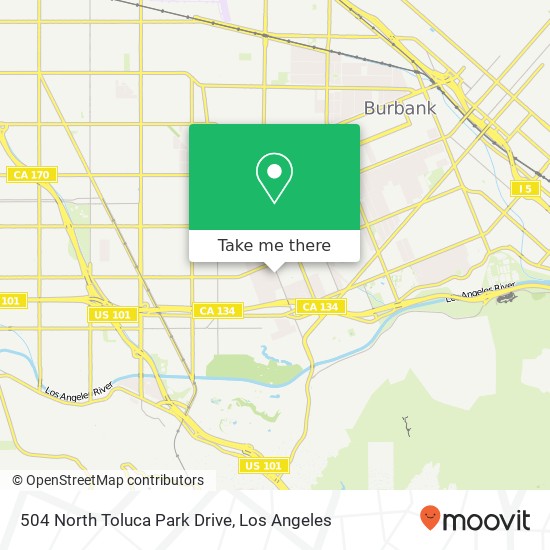 Mapa de 504 North Toluca Park Drive