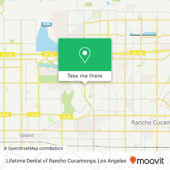 Mapa de Lifetime Dental of Rancho Cucamonga