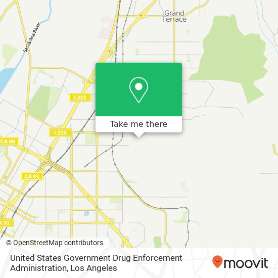 Mapa de United States Government Drug Enforcement Administration