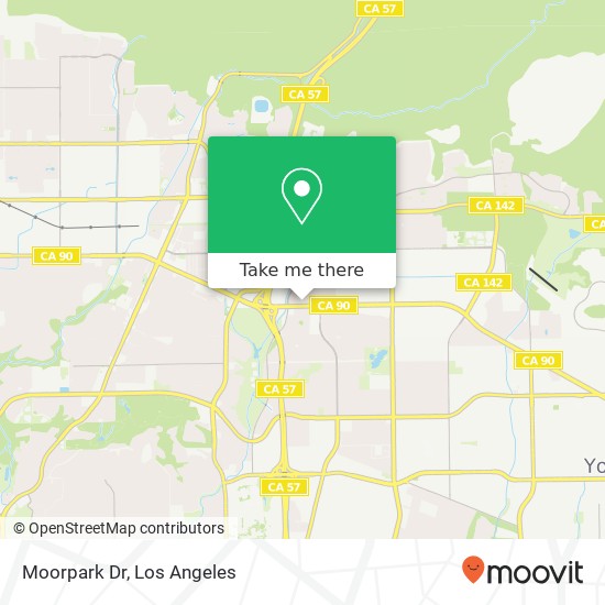 Mapa de Moorpark Dr