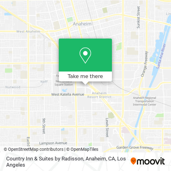 Country Inn & Suites by Radisson, Anaheim, CA map