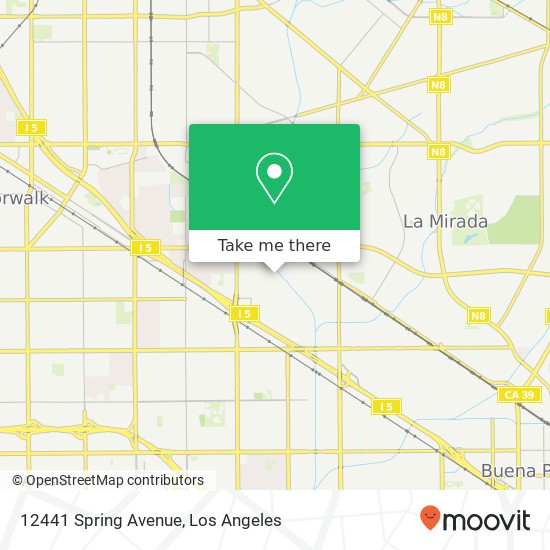 12441 Spring Avenue map