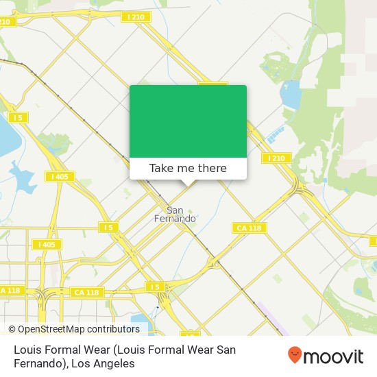 Mapa de Louis Formal Wear (Louis Formal Wear San Fernando)