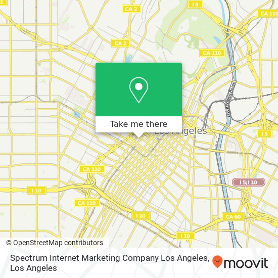 Mapa de Spectrum Internet Marketing Company Los Angeles