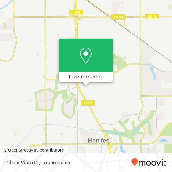 Chula Vista Dr map