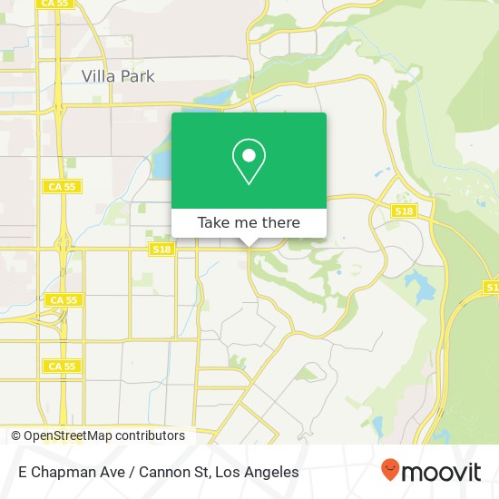 Mapa de E Chapman Ave / Cannon St