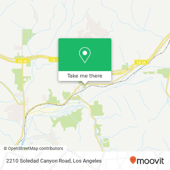 Mapa de 2210 Soledad Canyon Road