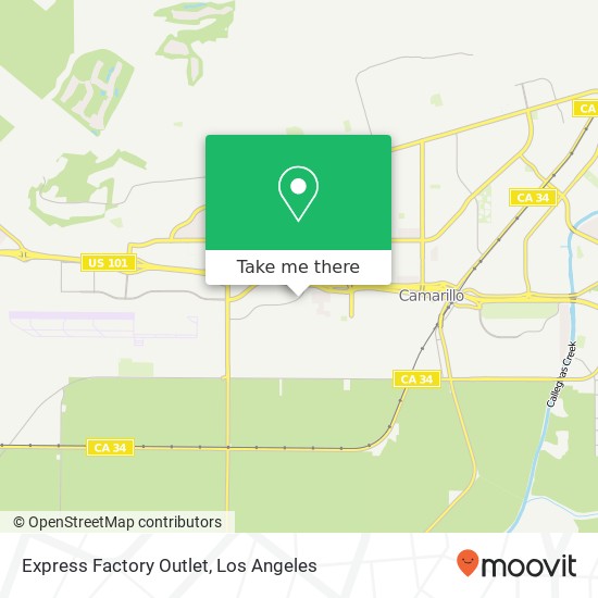 Express Factory Outlet map