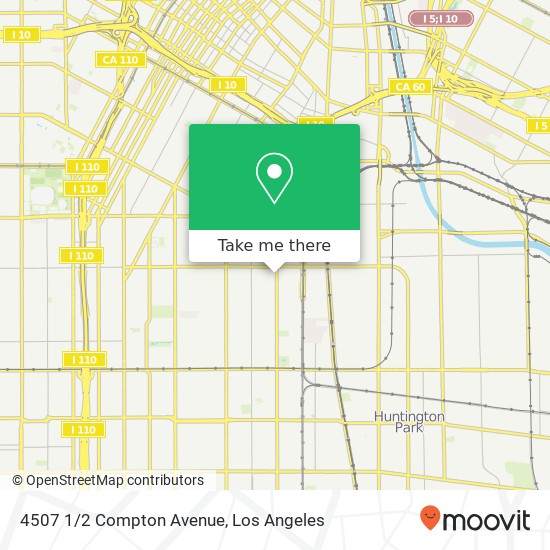 Mapa de 4507 1/2 Compton Avenue