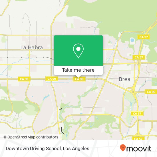 Downtown Driving School map