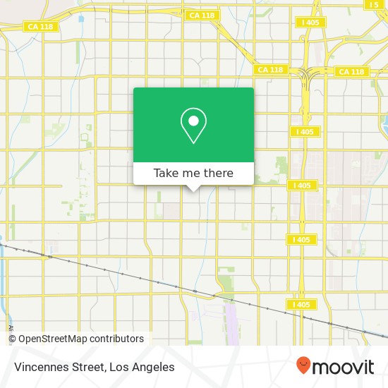 Mapa de Vincennes Street