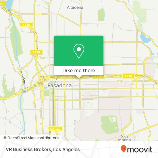 VR Business Brokers map