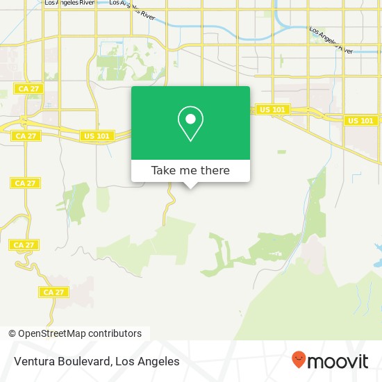 Ventura Boulevard map